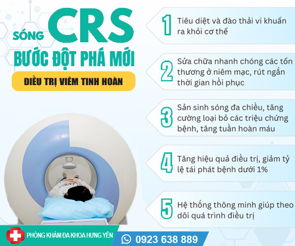 phương pháp tiên tiến chữa bệnh viêm tinh hoàn ở phòng khám đa khoa hưng yên