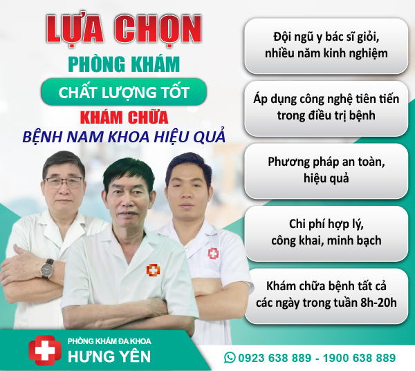 tiêu chí chọn địa chỉ chữa viêm nhiễm nam khoa ở hưng yên