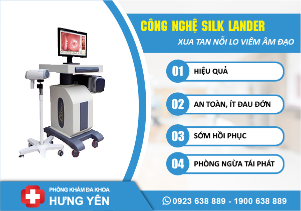 SILK LANDER phương pháp chữa viêm âm đạo hiệu quả ở phòng khám đa khoa hưng yên