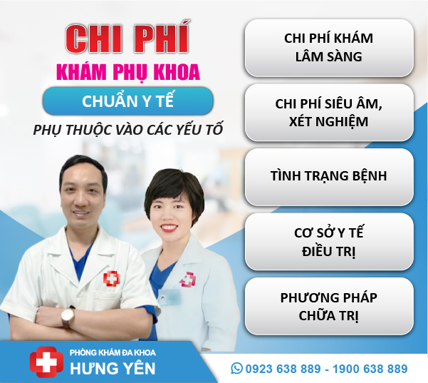 chi phí khám phụ khoa ở Hưng yên