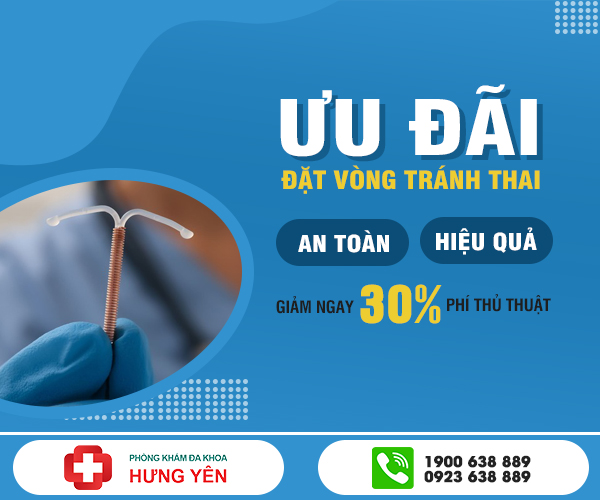 ưu đãi đặt vòng tránh thai ở phòng khám đa khoa hưng yên