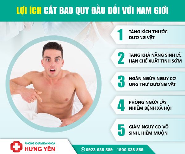 cắt bao quy đầu có tác dụng gì, lợi ích ra sao?