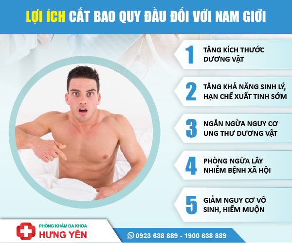 Cắt bao quy đầu có tác dụng gì