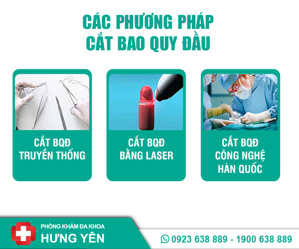 các phương pháp cắt bao quy đầu có chi phí khác nhau ở Hưng yên