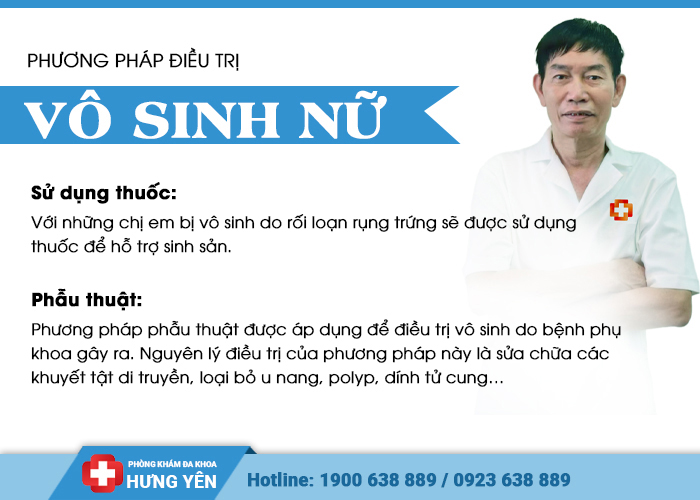 phương pháp điều trị vô sinh ở nữ giới tại phòng khám đa khoa hưng yên