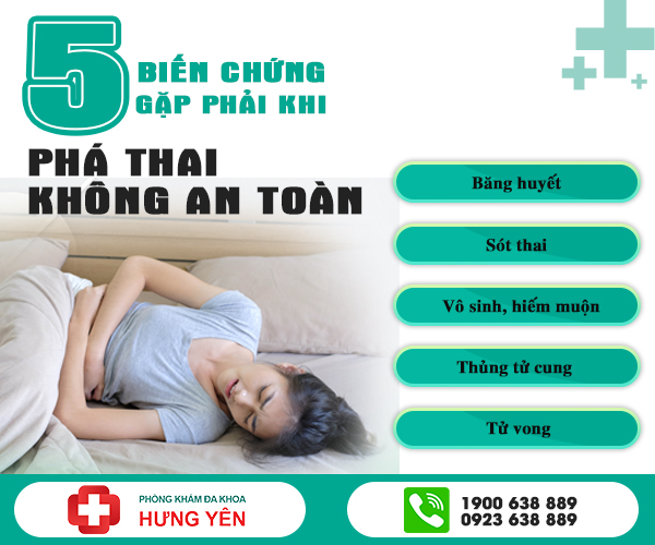 biến chứng nếu hút thai không an toàn